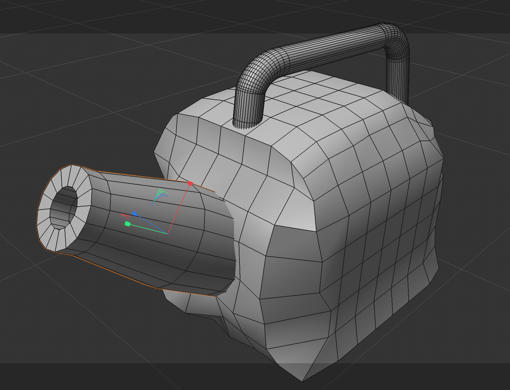 Watering can 3d model shape